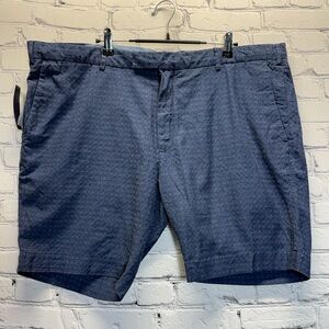 Polo Ralph Lauren men's shorts, blue with geometric texture, 42, straight Fit